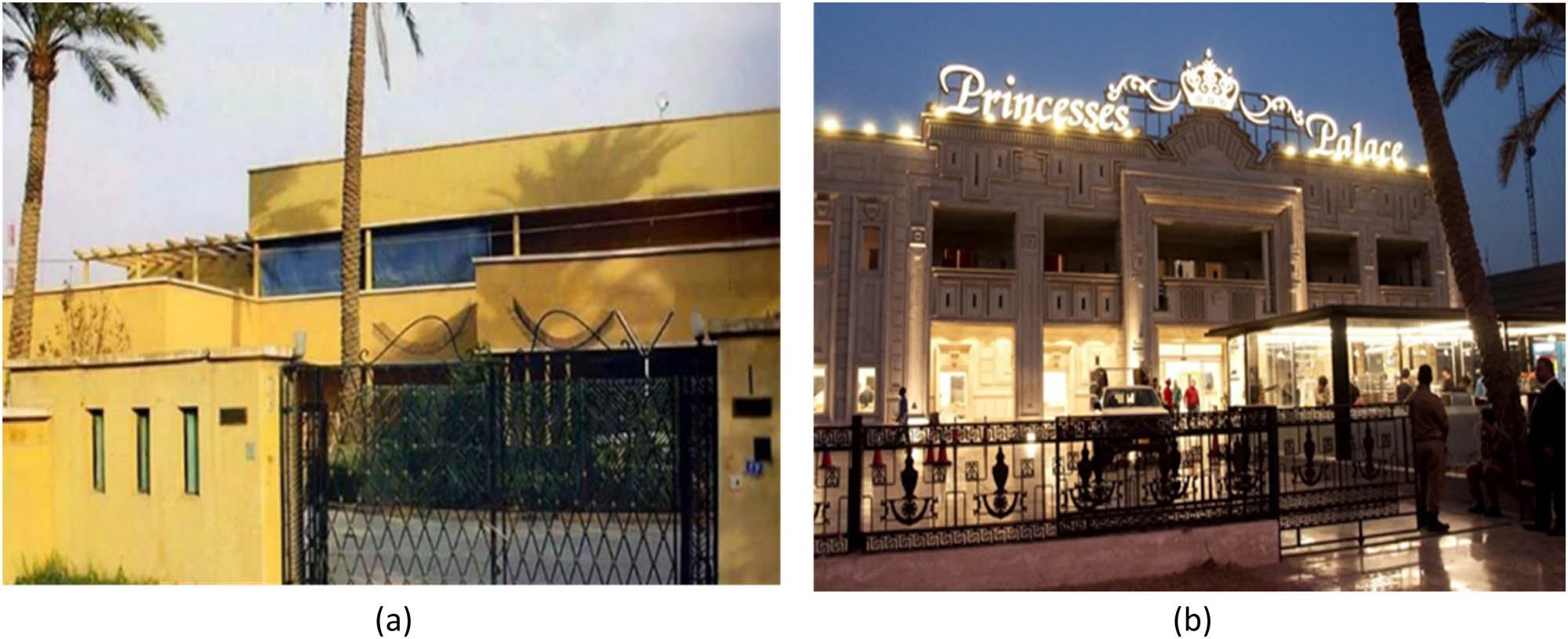 Figure 6
Al Ameerat Palace (a) before revitalization (https://www.pinterest.com/pin/234820568051571827/) and (b) after revitalization (https://youtu./hGjdHR8LQwI).