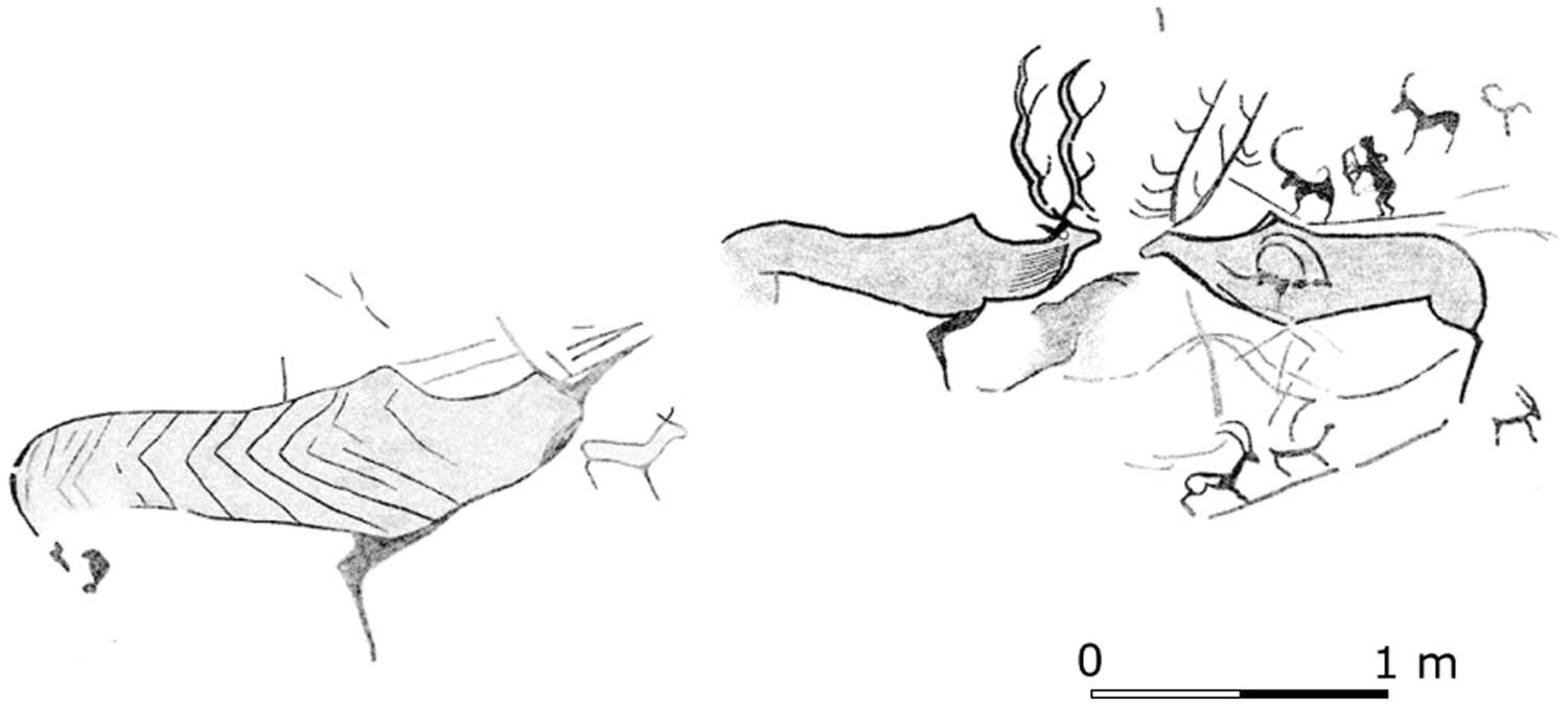 Figure 7
Reproduction of the Urkosh XV rock art panel. Modified from Mukhareva & Tishkin (2016, Figure VII).