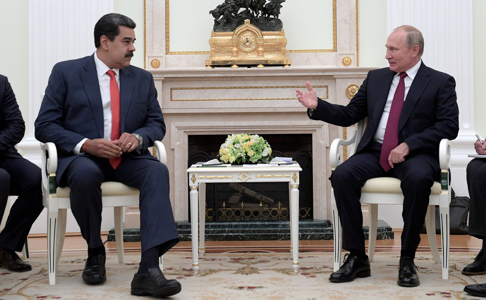 Maduro und Putin im Jahr 2019